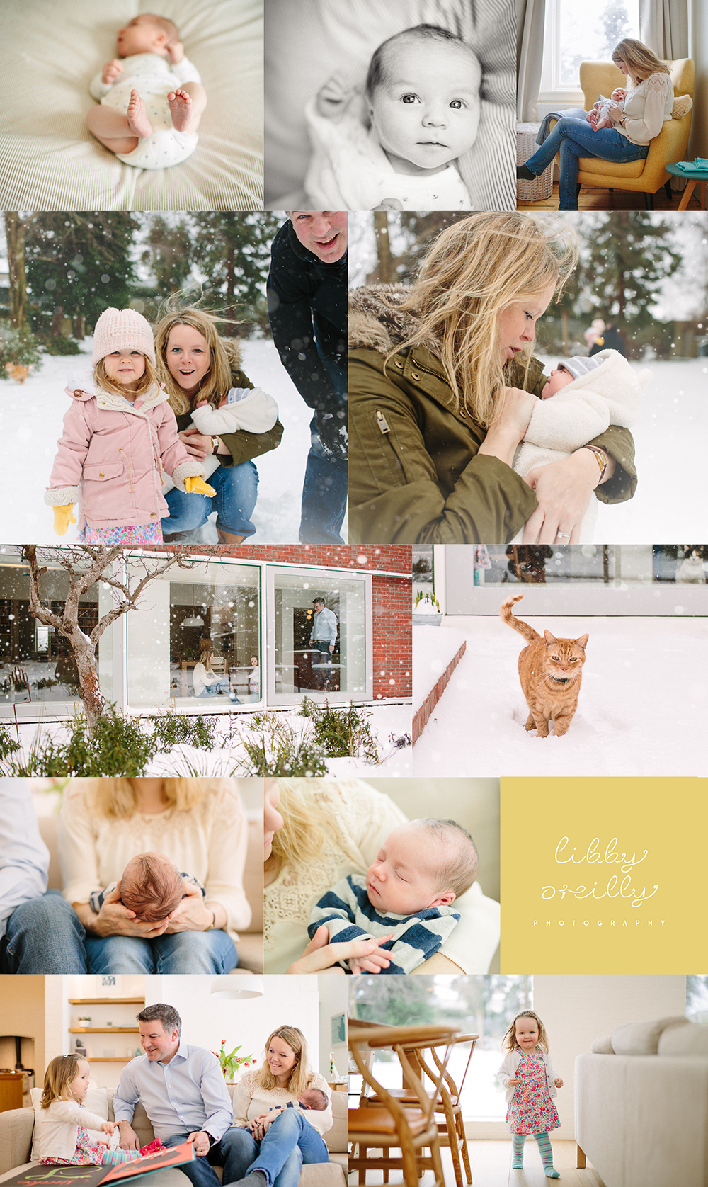 Winter wonderland Newborn & Family Photoshoot | Dublin, Ireland